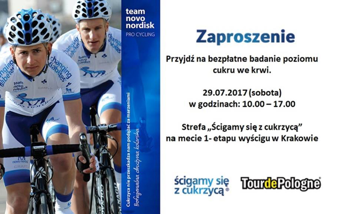 Tour de Pologne w Krakowie. Sprawd swj poziom cukru we krwi!