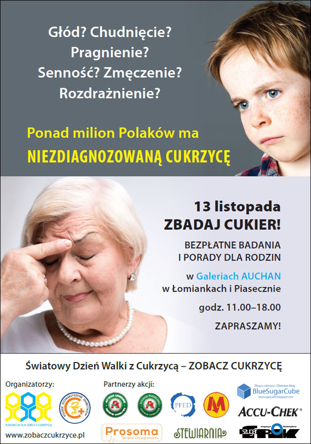 wiatowy Dzie Walki z Cukrzyc w Warszawie - 12 i 13 listopada