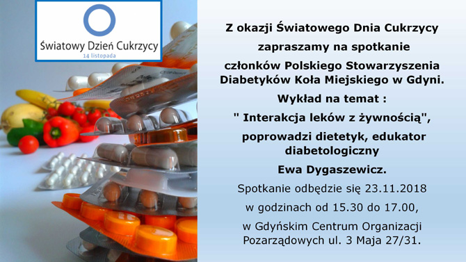Spotkanie diabetykw w Gdyni z okazji wiatowego Dnia Cukrzycy